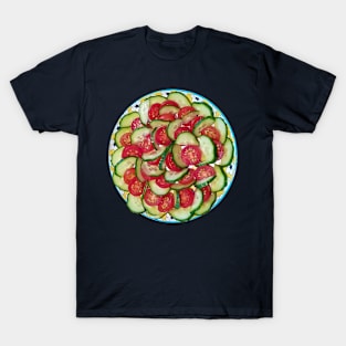 Food Tomatoes and Cucumber Photo T-Shirt